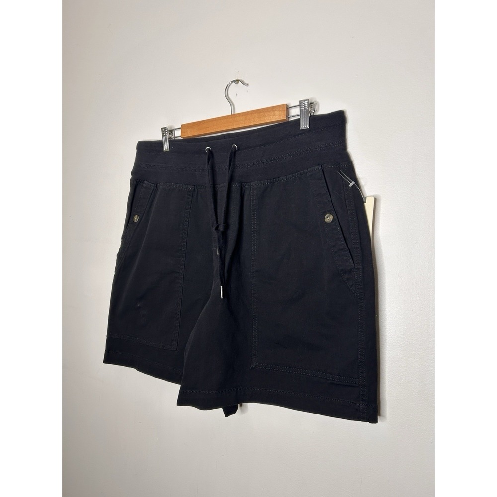 Terra & Sky Black Pocket Short Women's Pull On Drawstring Size 0X 14W NEW NWT - Picture 3 of 10